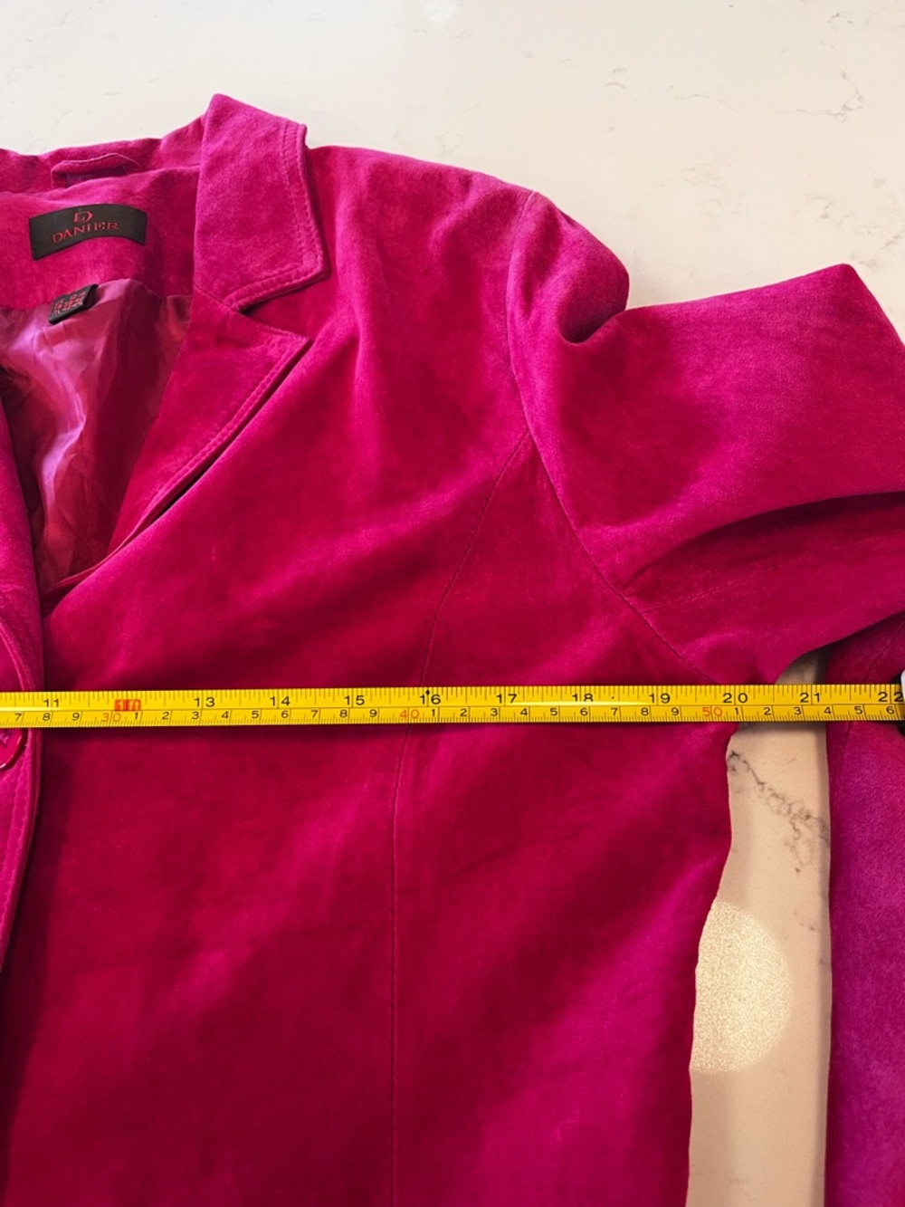 EUC Danier Women's Pink Suede Coat (M-L) - Picture 9 of 10